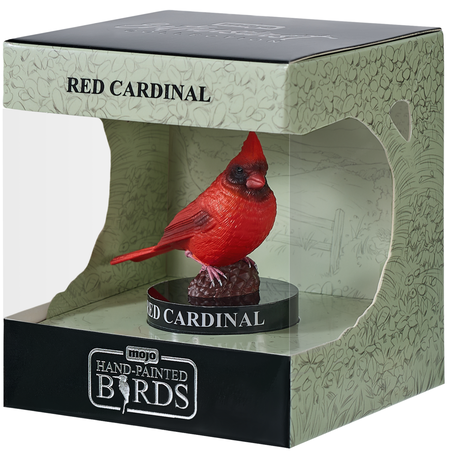 置物  Birds Red Cardinal Mojo Fun
