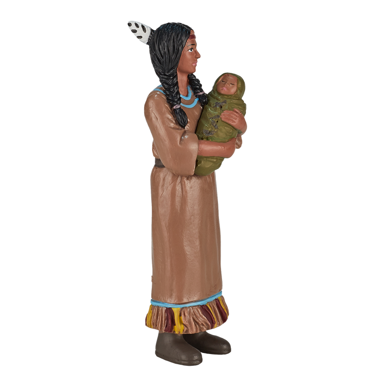 Native American Mother with Baby